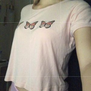 Urban Outfitters butterfly baby tee